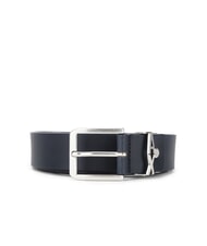 ARMANI EXCHANGE A|X METALLIC LOGO Cintura in pelle, accorciabile blu navy - Cinture - 3