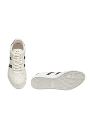 ARMANI EXCHANGE A|X STRIPES Sneakers off white+black - Scarpe Uomo - 7