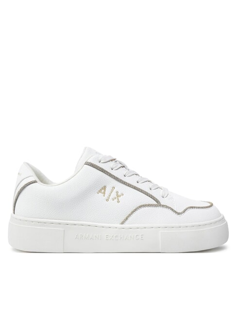 A|X LOGO STRASS Sneakers off white+pale gold - Scarpe Donna