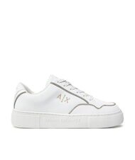 ARMANI EXCHANGE A|X LOGO STRASS Sneakers off white+pale gold - Scarpe Donna - 2