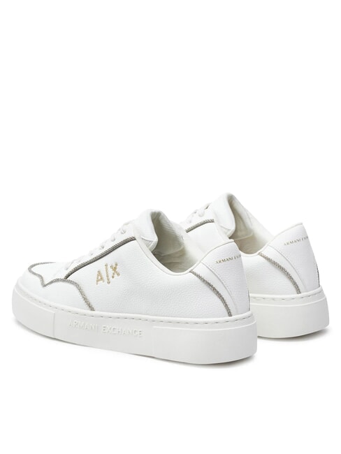 A|X LOGO STRASS Sneakers off white+pale gold - Scarpe Donna