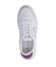 ARMANI EXCHANGE AX LOGO Sneakers platfom op.white+pink - Scarpe Donna - 5