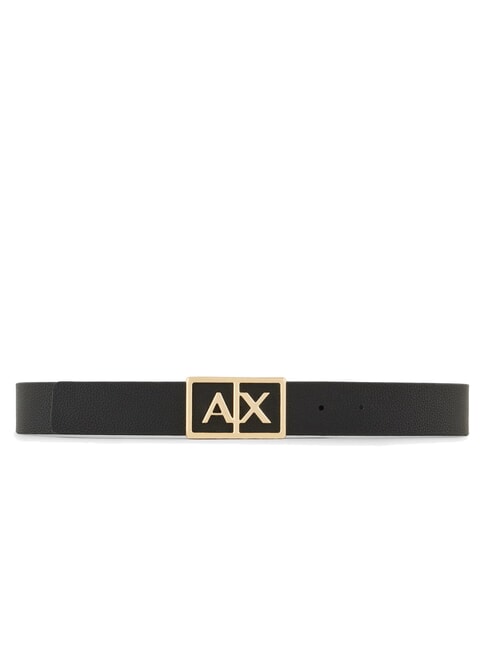 A|X BUCKLE Cintura con maxi logo black/black - Cinture