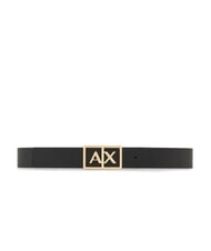 ARMANI EXCHANGE A|X BUCKLE Cintura con maxi logo black/black - Cinture - 3