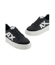 ARMANI EXCHANGE AX LOGO Sneakers platfom black+pale gold - Scarpe Donna - 4