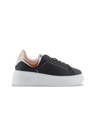 ARMANI EXCHANGE A|X Runner Sneakers in pelle black+rose gold - Scarpe Donna - 2