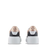 ARMANI EXCHANGE A|X Runner Sneakers in pelle black+rose gold - Scarpe Donna - 4