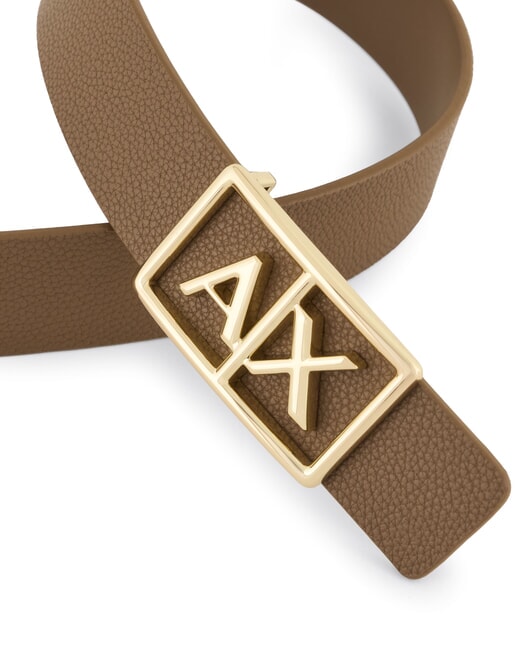 A|X BUCKLE Cintura con maxi logo dark pisco/dark pisc - Cinture
