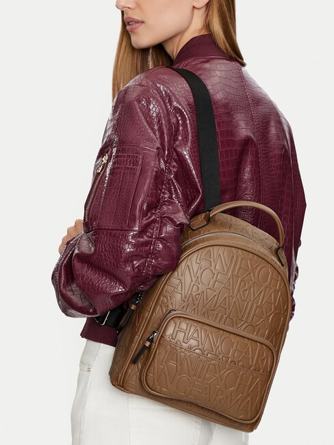 LOGO ALL OVER Zaino con tasca dark pisco - Borse Donna