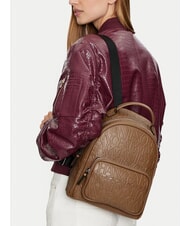 ARMANI EXCHANGE LOGO ALL OVER Zaino con tasca dark pisco - Borse Donna - 6