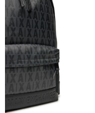 ARMANI EXCHANGE A|X LOGO ALL OVER Zaino porta pc 15.6" asphalt/black - Zaini da lavoro porta PC - 4