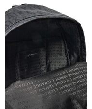 ARMANI EXCHANGE A|X LOGO ALL OVER Zaino porta pc 15.6" asphalt/black - Zaini da lavoro porta PC - 5