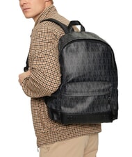 ARMANI EXCHANGE A|X LOGO ALL OVER Zaino porta pc 15.6" asphalt/black - Zaini da lavoro porta PC - 6