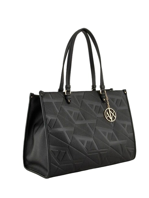 A|X MONOGRAM Borsa shopper a spalla black/black - Borse Donna