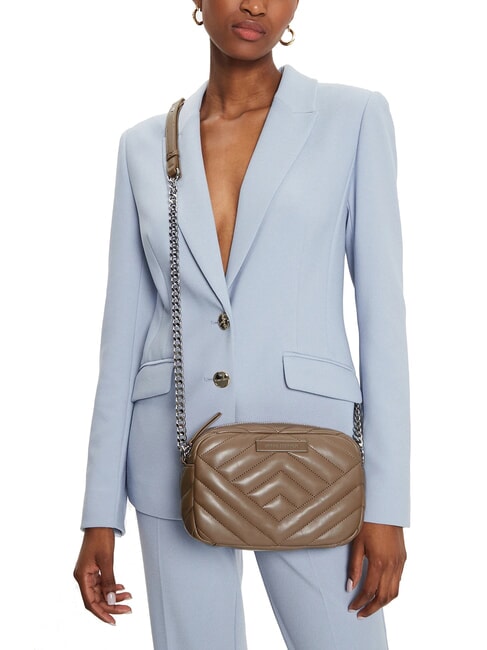 VICTORIA Borsa camera case matelassè dark pisco - Borse Donna