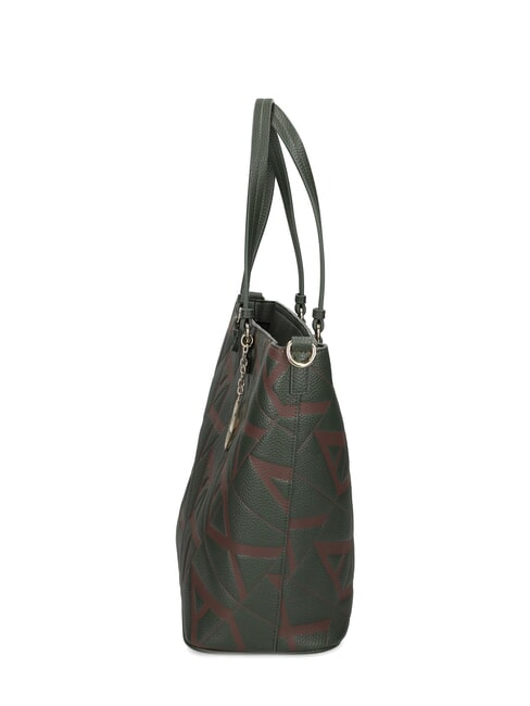 LOGO EMBOSSED Borsa shopper a spalla dark absinthe/liquor - Borse Donna