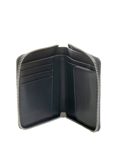 QUILTED Portafoglio trapuntato piccolo Nero/nero - Portafogli Donna