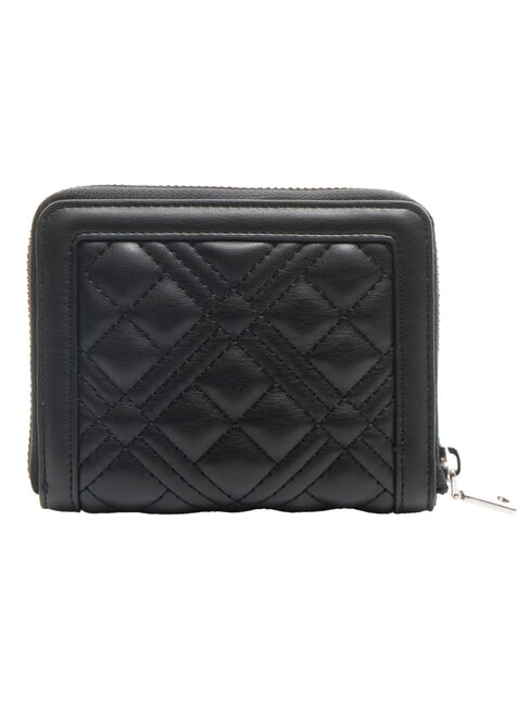 QUILTED Portafoglio trapuntato piccolo Nero/nero - Portafogli Donna