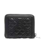 LOVE MOSCHINO QUILTED Portafoglio trapuntato piccolo Nero/nero - Portafogli Donna - 3