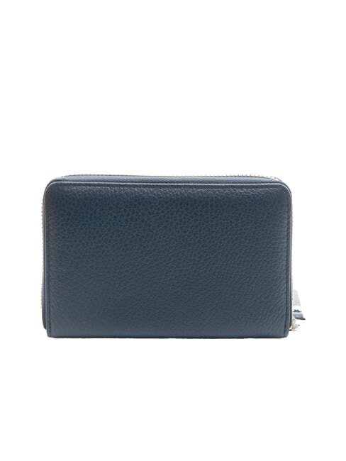 GRAIN Portafoglio medio pelle zip around BLU NAVY - Portafogli Donna