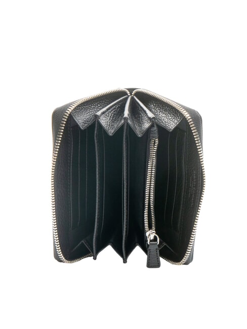 GRAIN Portafoglio medio pelle zip around Nero - Portafogli Donna