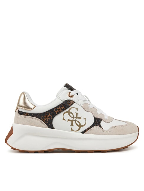 LUCKEI Sneakers logo 4G White/Brown - Scarpe Donna