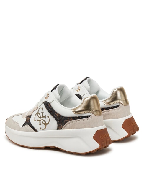 LUCKEI Sneakers logo 4G White/Brown - Scarpe Donna