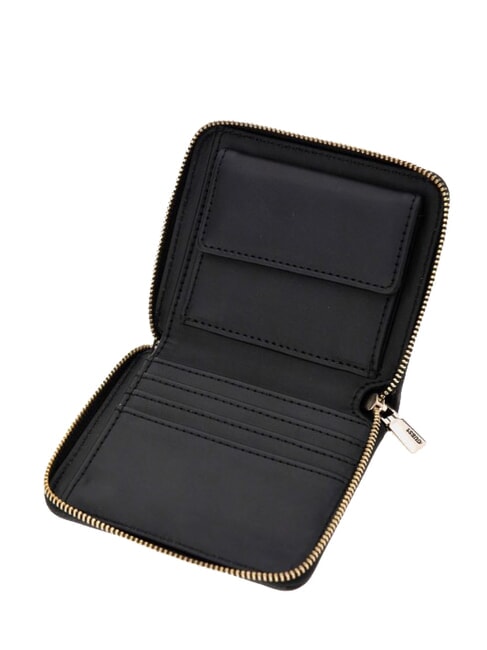 NASTRA Portafoglio zip around piccolo NERO - Portafogli Donna