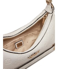 GUESS ZARELA  Borsa a spalla off white logo - Borse Donna - 5