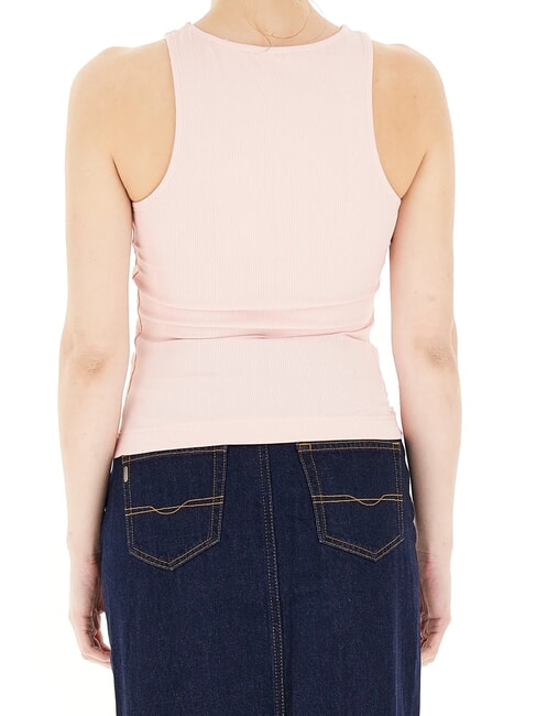 NEW SL ROUND GUENDALINA Canotta logo 4G strass pink pearl - T-shirt e Top Donna