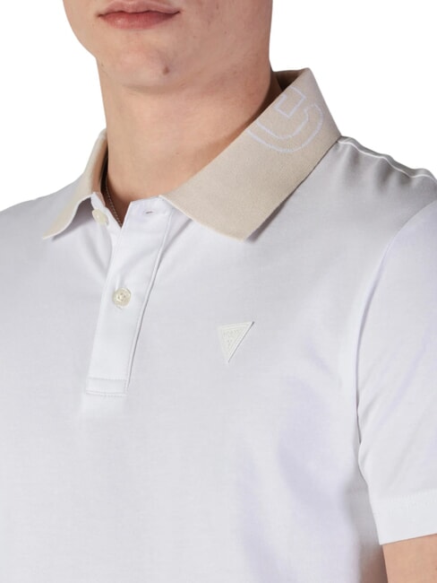 NOLAN SS Polo a manica corta stretch purwhite - Polo Uomo