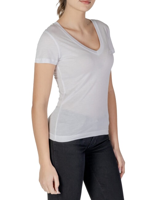 VN SS LIGHT BASIC T-shirt morbida con scollo a V purwhite - T-shirt e Top Donna