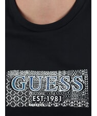 GUESS SS CN BOX T-shirt con stampa logo jetbla - T-shirt Uomo - 3