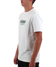 GUESS SS CN BOX T-shirt con stampa logo purwhite - T-shirt Uomo - 2