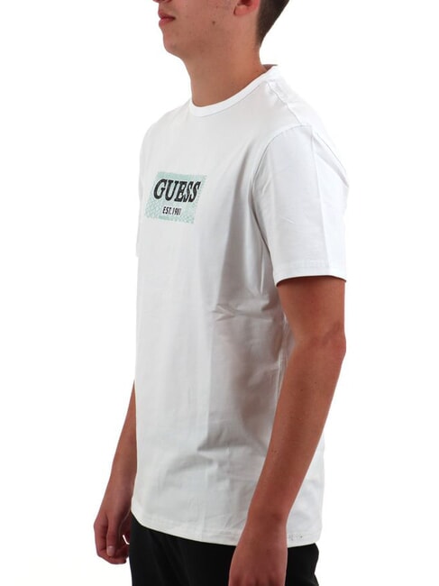 SS CN BOX T-shirt con stampa logo purwhite - T-shirt Uomo