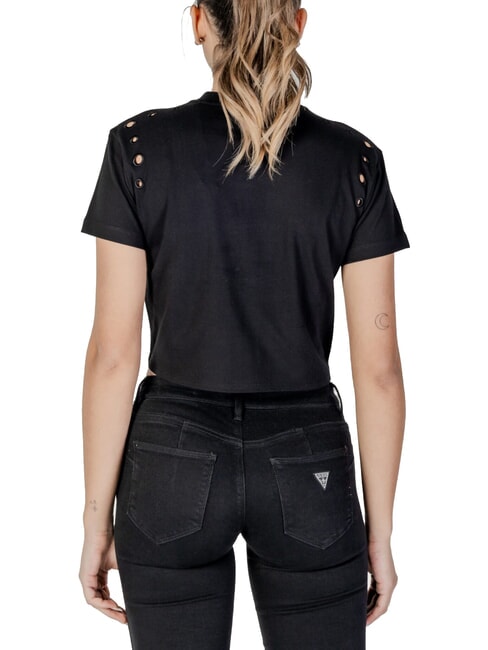 CN SS EYELET T-shirt con nodo e ricamo jetbla - T-shirt e Top Donna