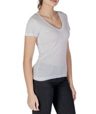 GUESS VN SS LIGHT BASIC T-shirt morbida con scollo a V purwhite - T-shirt e Top Donna - 3