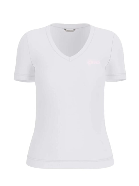 VN SS LIGHT BASIC T-shirt morbida con scollo a V purwhite - T-shirt e Top Donna