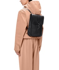 RAINS BACKPACK MICRO Zainetto porta tablet black grain - Zaini Scuola & Tempo Libero - 4