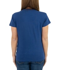 JOHN RICHMOND MECHI T-shirt stretch con logo strass blue - T-shirt e Top Donna - 2