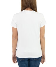 JOHN RICHMOND VATICI T-shirt stretch stampa logo off-white/gold - T-shirt e Top Donna - 2