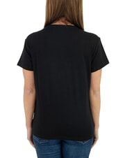 JOHN RICHMOND VATICI T-shirt stretch stampa logo black/silver dark - T-shirt e Top Donna - 2