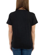 JOHN RICHMOND MECHI T-shirt stretch con logo strass - T-shirt e Top Donna
