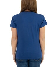 JOHN RICHMOND VATICI T-shirt stretch stampa logo blue/silver dark - T-shirt e Top Donna - 2