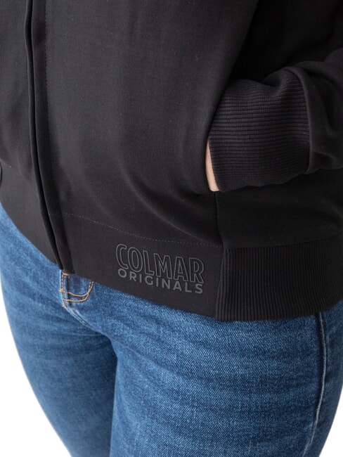 NEW TOPIC Felpa full zip con tasche black - Felpe Donna