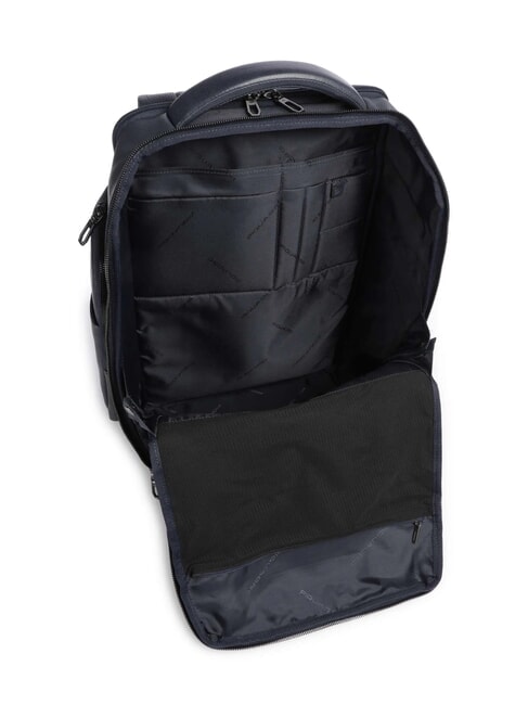 CRONUS Zaino in pelle, porta pc 14" blu - Zaini da lavoro porta PC