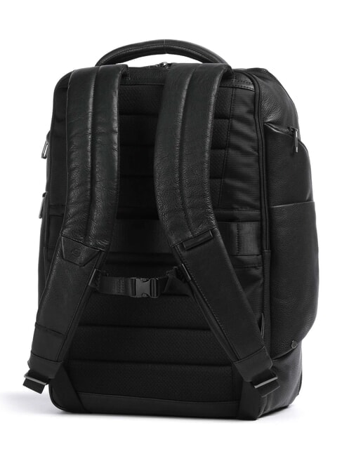 CRONUS Zaino in pelle, porta pc 14" Nero - Zaini da lavoro porta PC