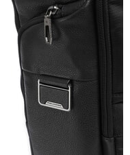 PIQUADRO CRONUS Zaino in pelle, porta pc 14" Nero - Zaini da lavoro porta PC - 3