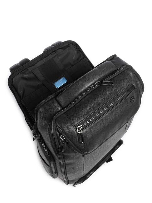 CRONUS Zaino in pelle, porta pc 14" Nero - Zaini da lavoro porta PC