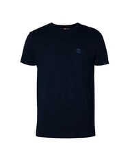 TIMBERLAND DUNSTAN RIVER T-shirt in cotone con taschino dark sapphire/dark denim - T-shirt Uomo - 4